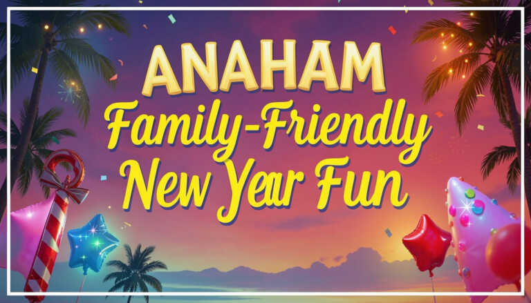 Anaheim – Family Friendly New Year Fun