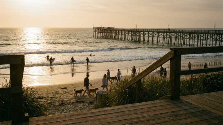 Crystal Pier Beach – Pacific Beachs Coastal Favorite