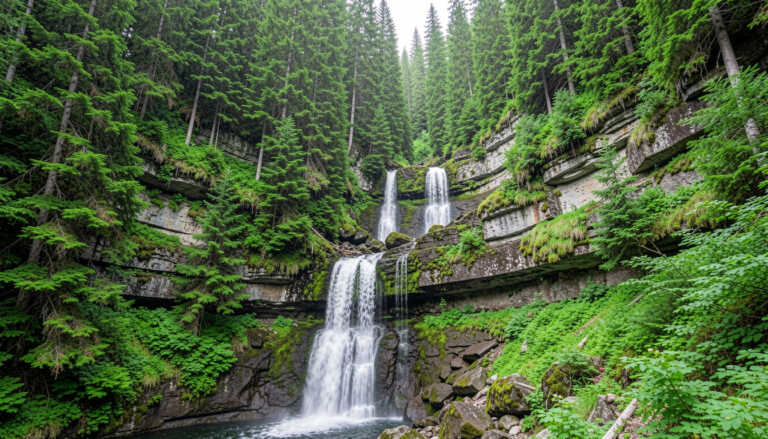 Gifford Pinchot National Forest & Panther Creek Falls, Washington