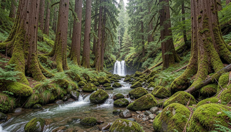 Hoh Rain Forest & Mineral Creek Falls, Washington