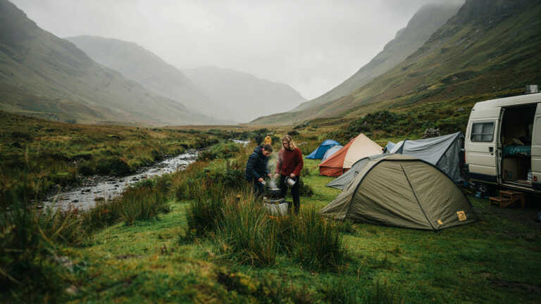 Eskdale Campsite, Lake District, England