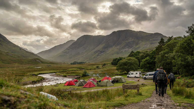 Great Langdale Campsite, Cumbria, England