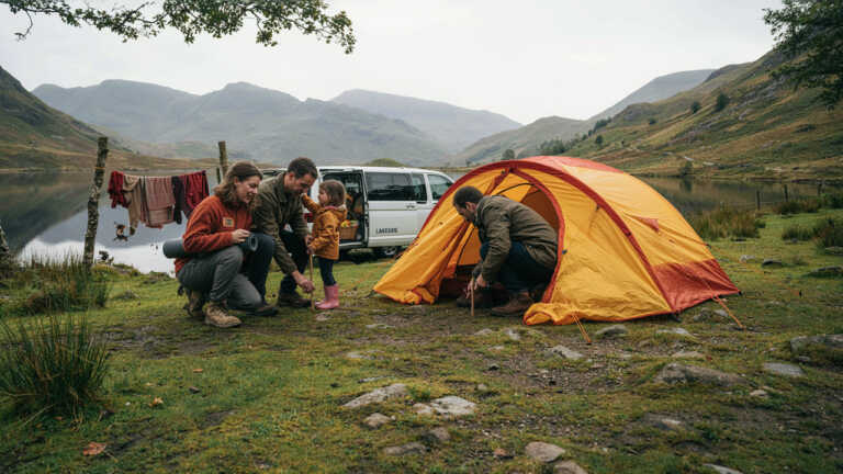 Great Langdale Campsite, Lake District, England