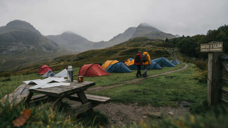 Hafod y Llan Campsite, Eryri (Snowdonia), Wales